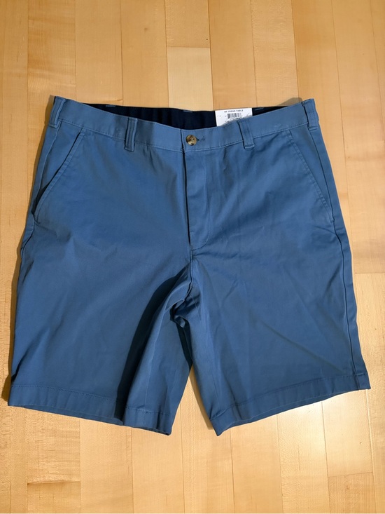 Club Room Other - Club Room Slate Blue Flat-Front Chino Shorts